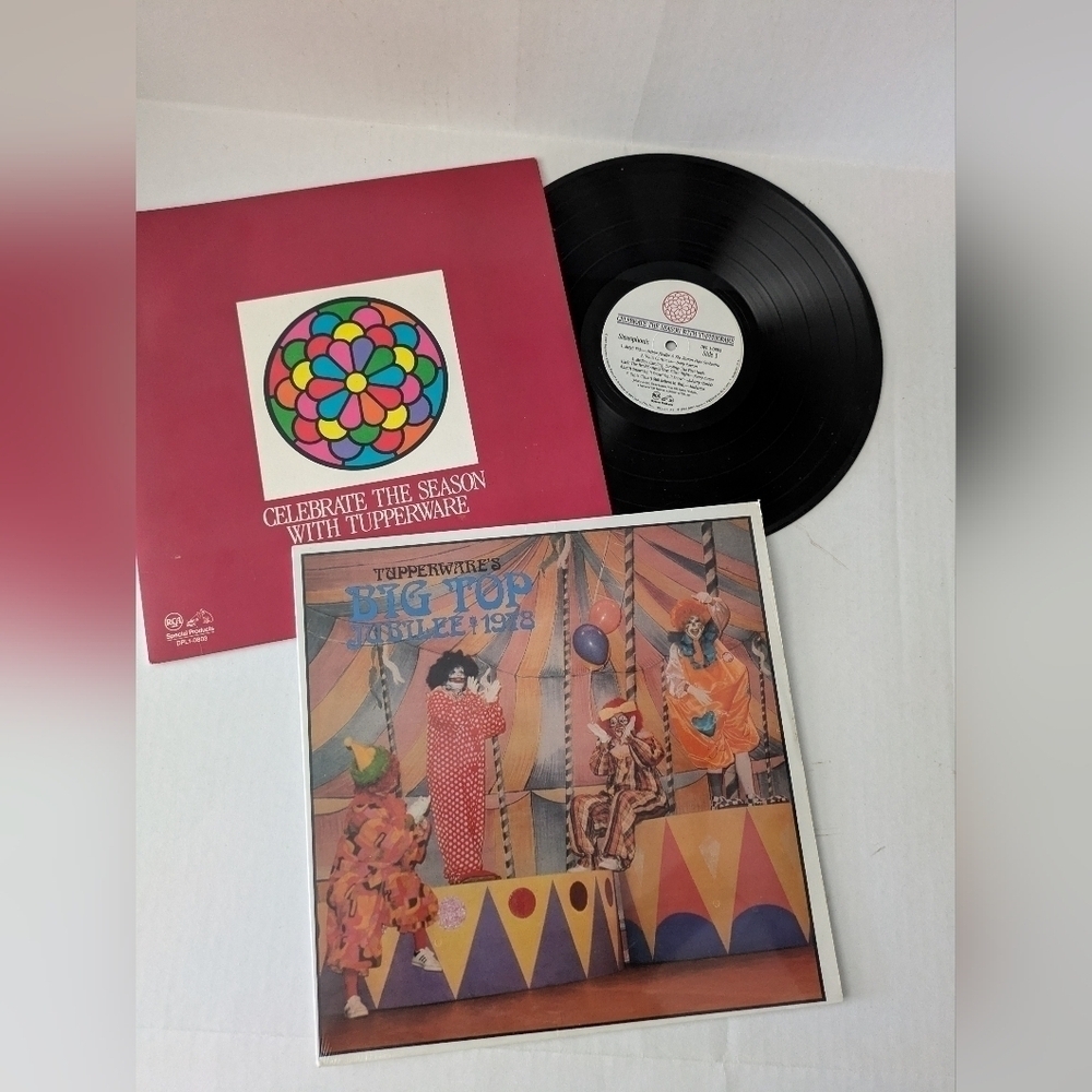 RARE Tupperware records. ONE sealed. 1978 and 1987